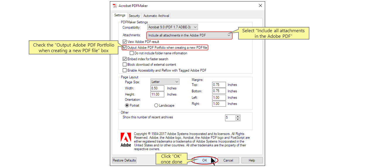 Exporting Emails from Gmail/Hotmail Account into PDF Portfolio